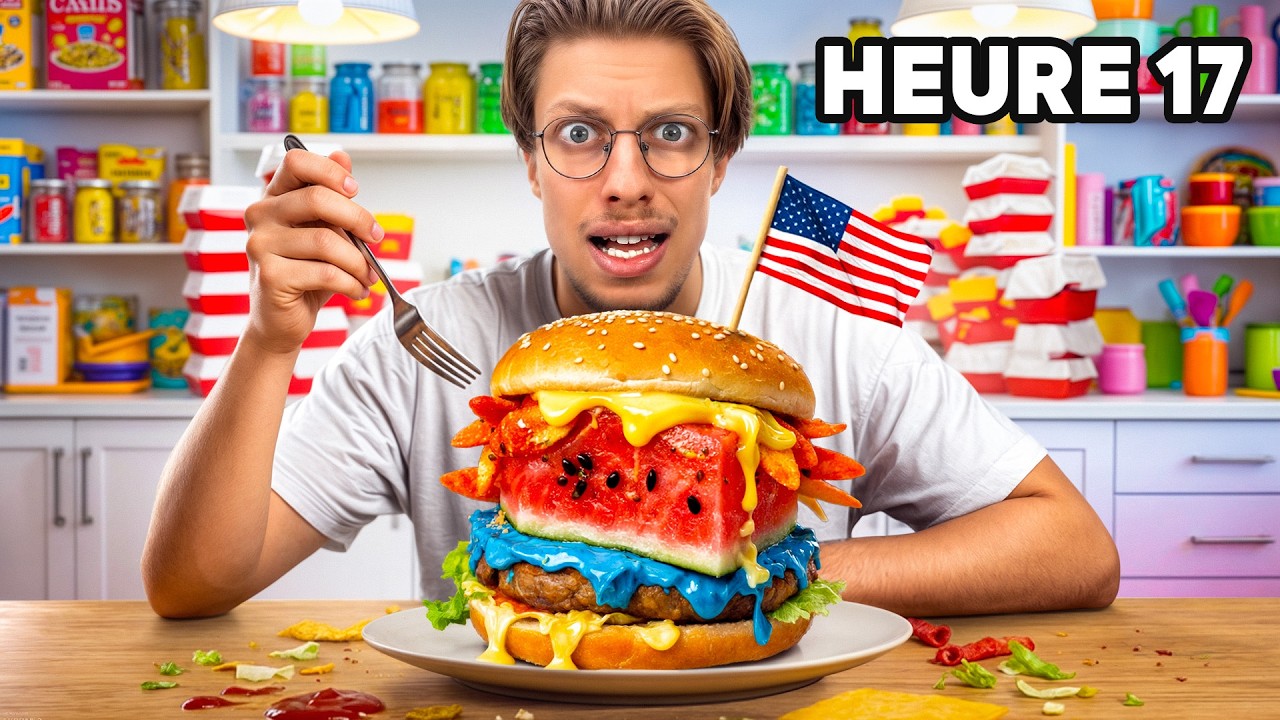 J’ai Survécu 24h avec des Recettes TikToks Américaines !