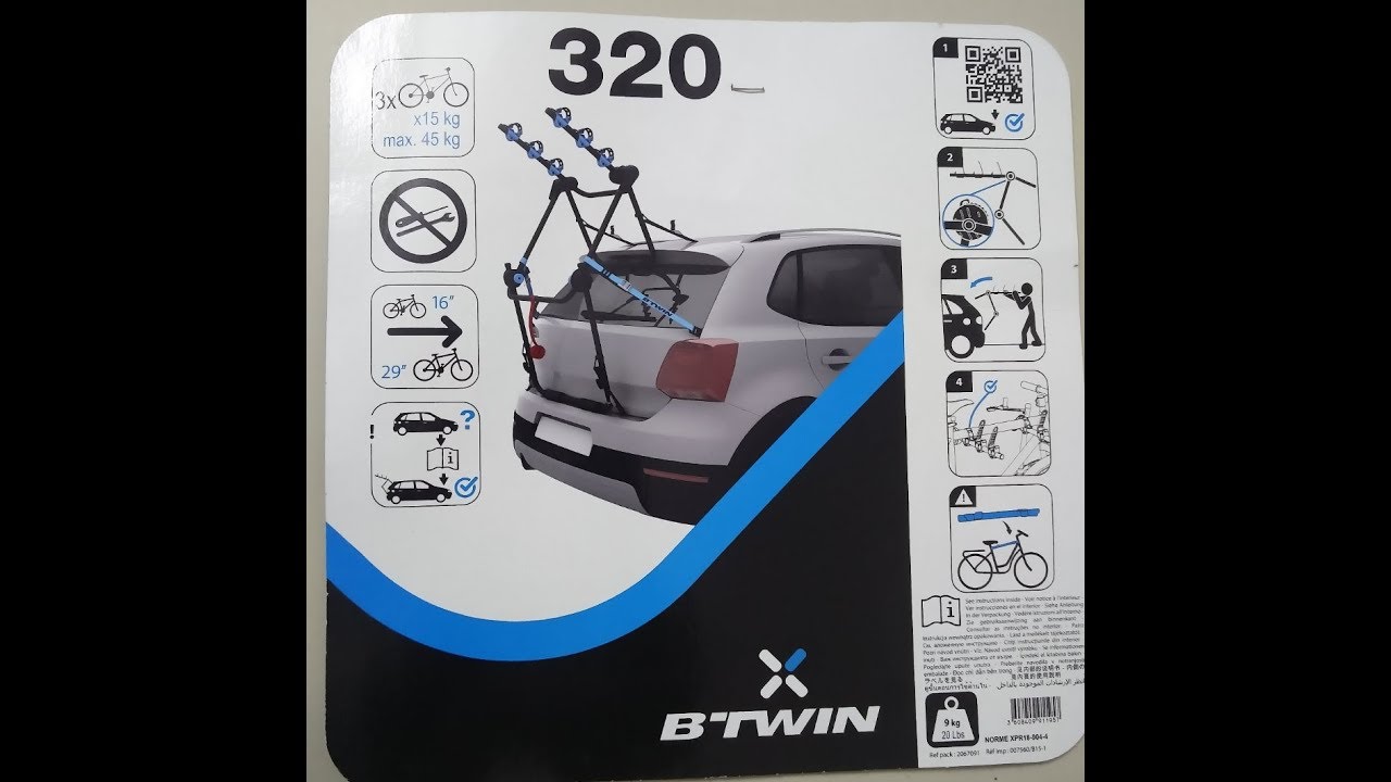 trunk bike rack 300 btwin