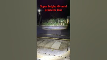 Super bright led h4 mini projector lens #goviral #led #automobile #car #projector