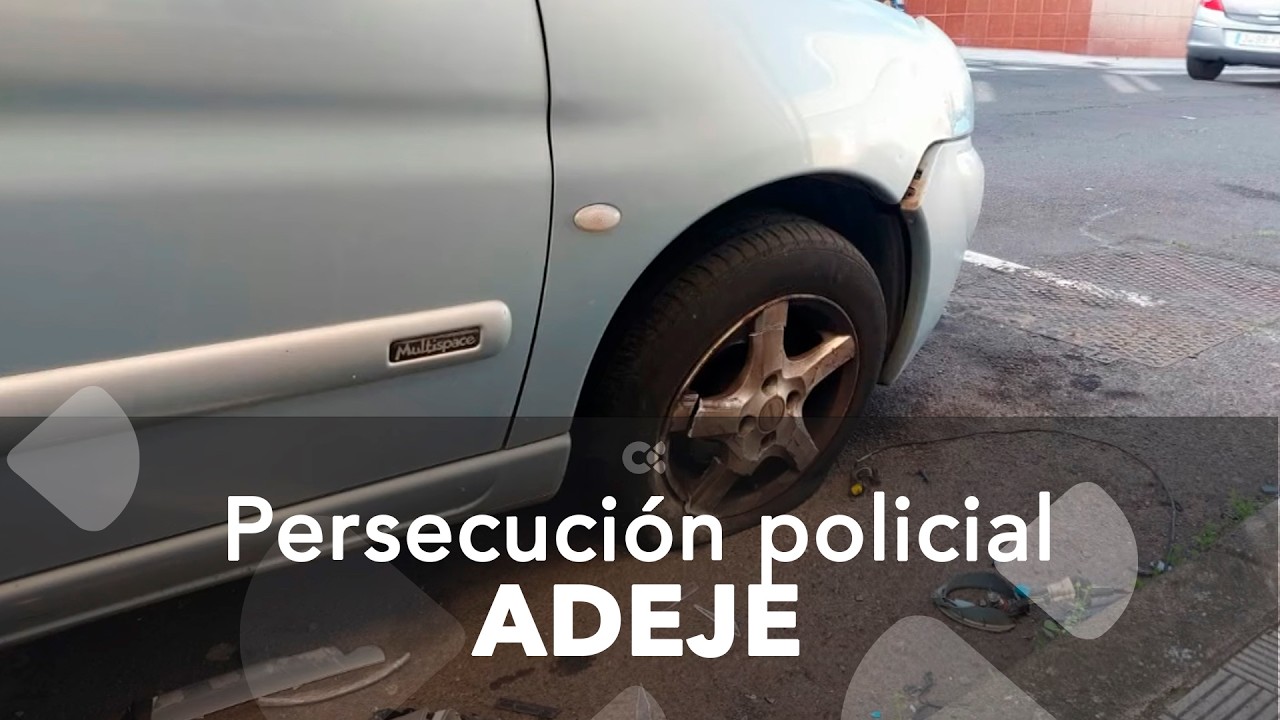 Persecución policial en Adeje acaba con tres detenidos y varios heridos