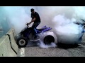 YFZ 450 streetbike engine burnout