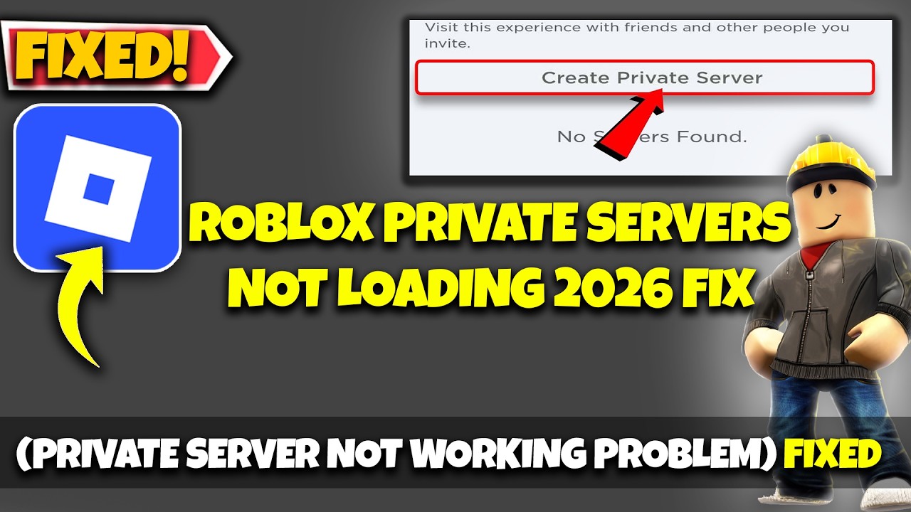 Roblox Private Servers Not Loading 2026 FIX Private Server Not Working 