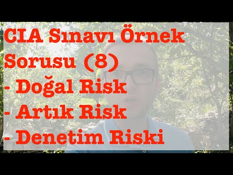 Video: Önemli denetim riski nedir?