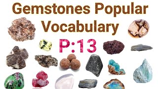 Gemstones Vocabulary in English with Picture |P:13| popular Gemstone vocabulary video in English