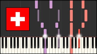 Switzerland National Anthem - Schweizerpsalm (Piano Tutorial)