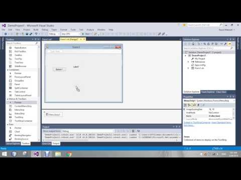 VB MenuStrip Introduction