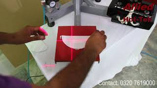 Heat Transfer Machine with Cross Laser