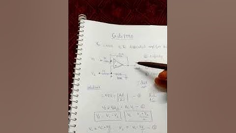 Gate paper solutions on linear integrated circuits and Applications topic CMRR
