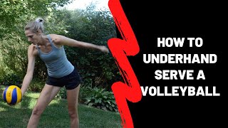 How to Underhand Serve a Volleyball Resimi