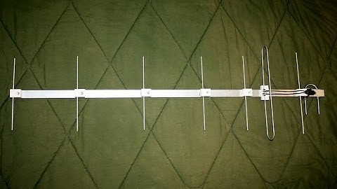 Homemade single channel Yagi TV antenna