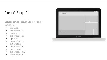 Vue Curso tutorial 10 En este video veremos como crear componentes dinámicos y su ciclo de vida