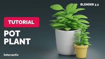 How to model a pot plant in Blender