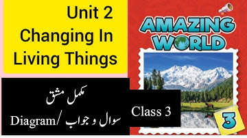 Unit 2 ||Changes in livingThings | oxford amazing world book 3| solved exercise| your home teacher