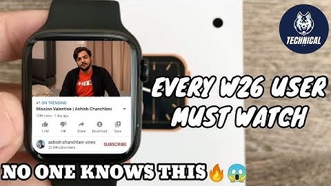 I FOUND A NEW SECRET SETTING IN W26🔥😱//NO ONE KNOWS😳 |W26 SMARTWATCH