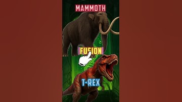 Fusion Mammoth &  T-REX : Dinosaur Battles l Please name it.... #jurassicworld