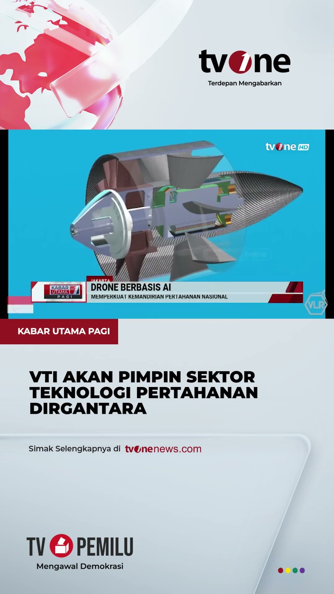 Drone Berbasis AI Untuk Pesawat Jet Resmi Diluncurkan, Perkuat Pertahanan Nasional | tvOne