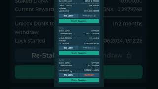 How to re-stake your rewards - STAKEX Staking Solution by DEGENX Ecosystem