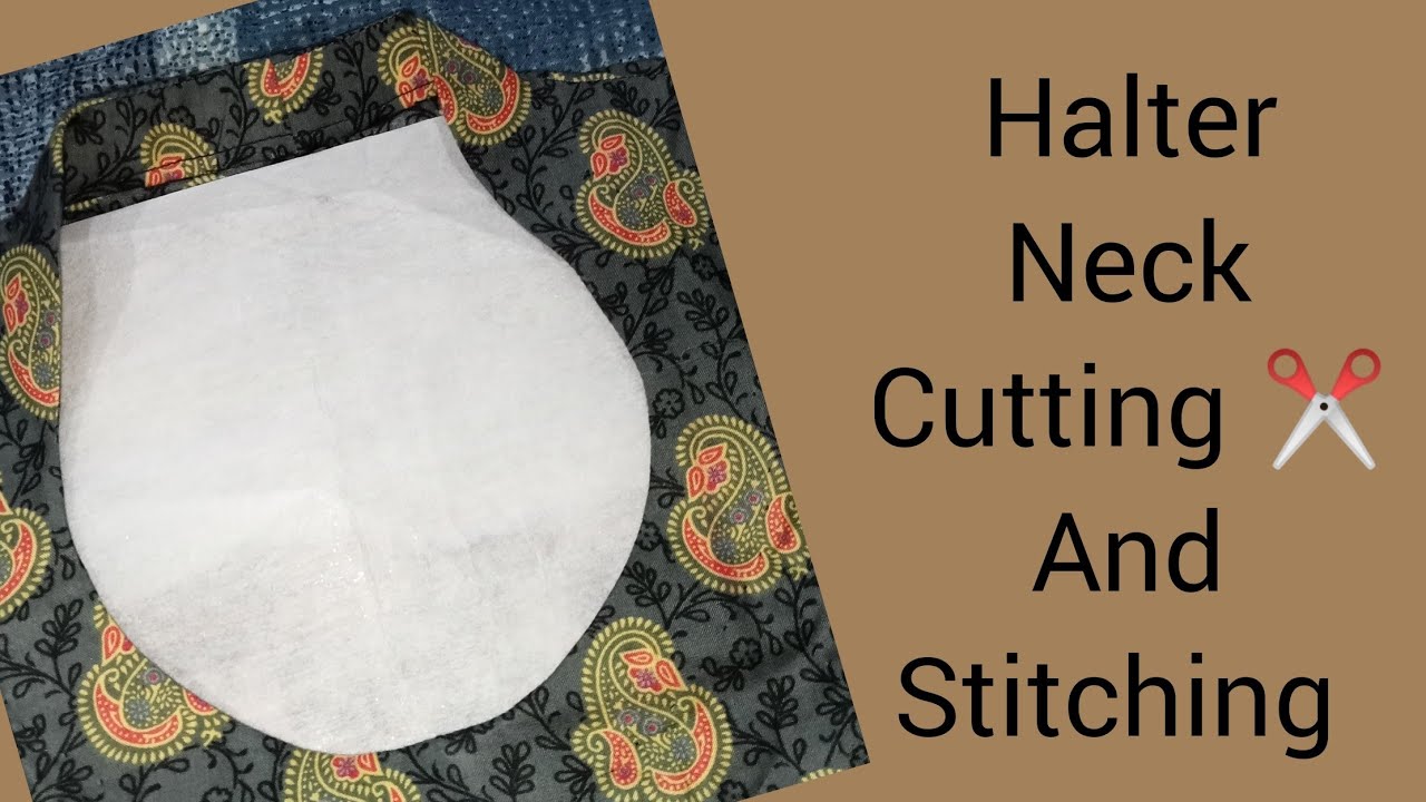 Halter Neck cutting and stitching/Halter Neck Kameez cutting with useful Tips/Simple Collar Neck