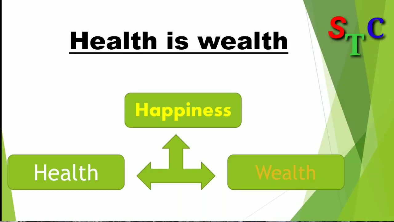 health is wealth powerpoint presentation