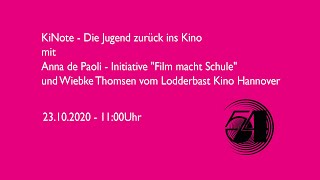 KiNote Die Jugend zurück ins Kino