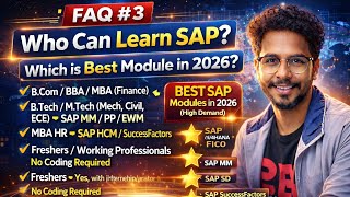 (FAQ 3)SAP Training in Telugu|Who Can Learn SAP?Which is the best SAP Module in 2026| SAP Tutorials