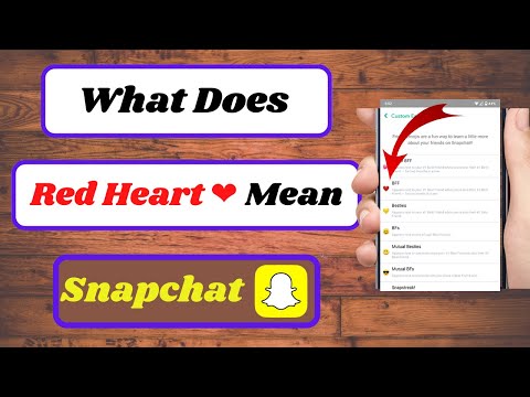 Mean On Snapchat|Snapchat Red Heart Meaning|Red Heart Snapchat Meaning|Red Heart In Snapchat