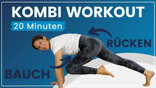 20 Minuten Bauch- und Rückentraining ➡️ Dein Kombi Workout