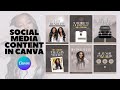Create social media content with canva