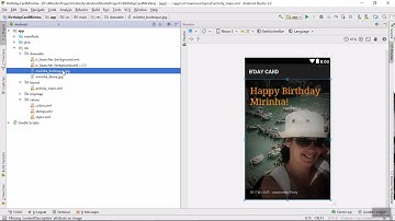 Making a Birthday Card with Android Studio