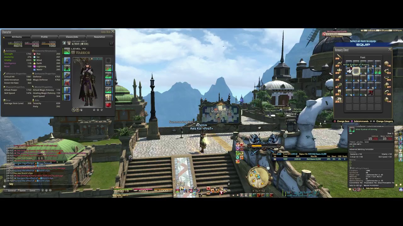 Final Fantasy XIV Stormblood ( Warrior Job Quests 60 70 ) YouTube