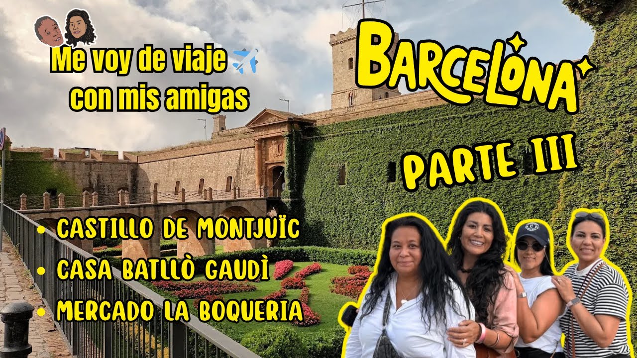 Viajar a Barcelona-Visitando el Castillo de Montjuïc, la Casa Batllà Gaudì y el Mercado La Boqueria