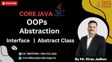 Abstraction in Java | OOPs Concept | Interface | Abstract Class | Learn with Mr. Kiran Jadhav