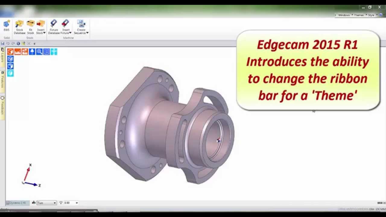 Custom Themed Ribbons - Edgecam 2015 R1 CAD-CAM - YouTube
