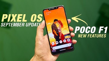 POCO F1 - Pixel OS 13.0 Official - Android 13 - Added Charging Control & September Security Patch