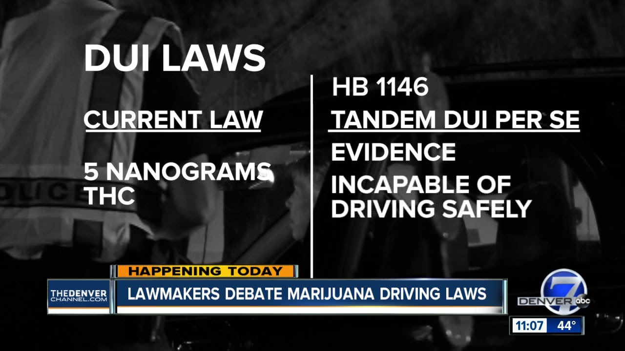 Colorado lawmakers to debate tandem DUI per se bill