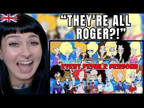 British Girl Reacts to EVERY Roger Female Persona | American Dad