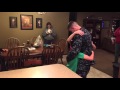 Navy sailor surprises his little brothers
