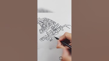 Review - How to Draw Mechagodzilla - The Ultimate Metallic Titan #shorts #drawing #godzilla #art