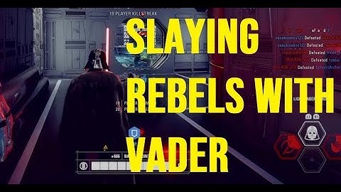 SLAYING Rebels with Darth Vader Rogue One Style!! (Star Wars Battlefront 2)