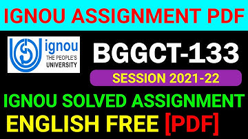 BGGCT-133 Solved Assignment 2021-22 in English,BGGCT 133 Solved Assignment 2022,BGGCT 133 Assignment