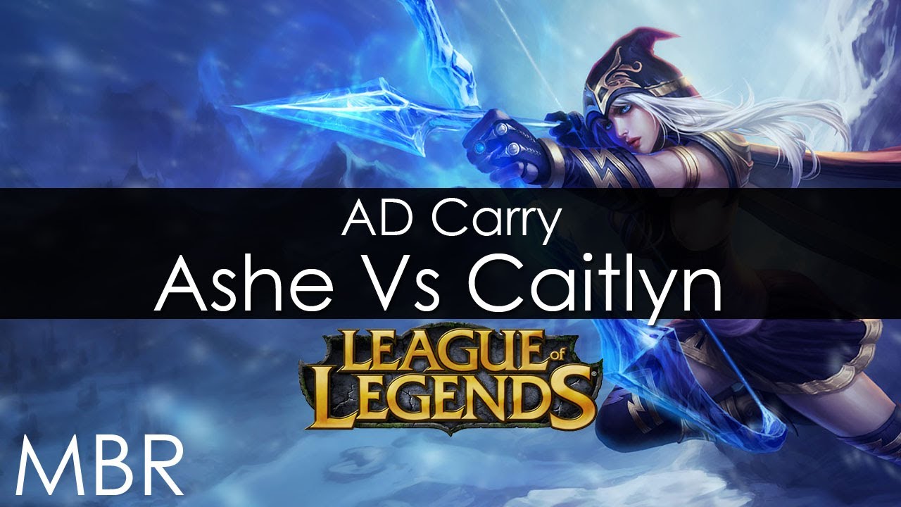 League of Legends - Ashe AD Carry Vs. Caitlyn Gameplay - August 2013 - HD