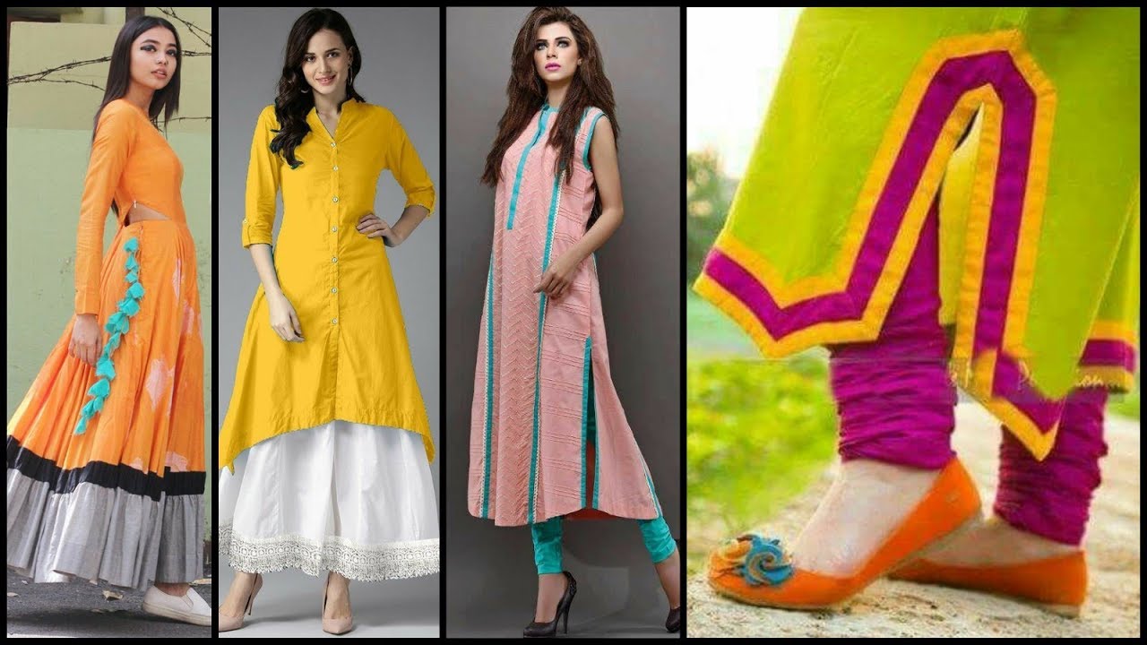 Latest Designer Simple Kurti Designs Collection 2019-2020/Casual Kurti Designs