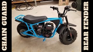 Mega Moto 212 Assembly Part 7 of 13 - Chain Guards and Rear Fender Mega Moto Part 7 Final Assembly