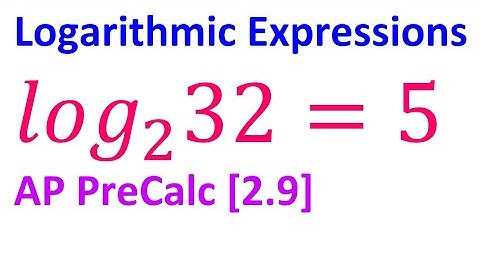 2.9A - Logarithmic Expressions [AP Precalculus]