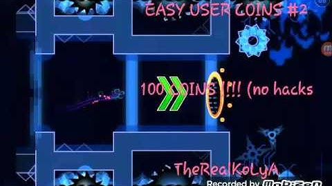 EASY USER COINS #2 ... Geometry dash [2.0] Dragons Unity by iImagnesio2Ii