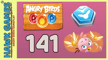 Angry Birds Stella POP Bubble Shooter Level 141 - Walkthrough, No Boosters