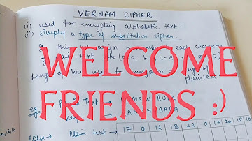 Vernam Cipher in Cryptography in hindi