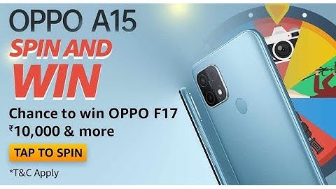 Amazon Oppo A15 Spin And Win Quiz Answers Today | 7 October 2020 | Win ₹10,000 as Amazon Pay Balance