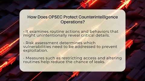 How Does OPSEC Protect Counterintelligence Operations? - Tactical Warfare Experts