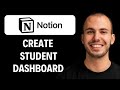 How To Create Student Dashboard In Notion (Easiest Way)[2026 GUIDE]